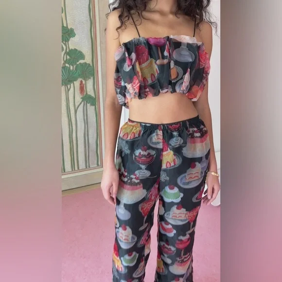 NEW WITH TAGS LIORA RUFFLE PANT - Picture 10 of 11